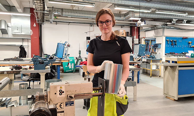 Tuntuu mukavalta että olen löytänyt tien peltiseppän ammattiin.