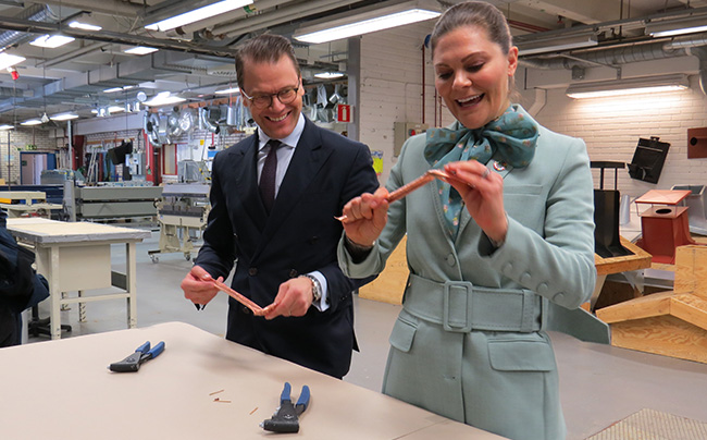 Det svenska kronprinsessparet besökte vår verksamhet