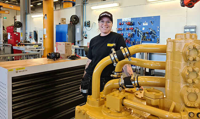 Praksisperioden ble til jobb hos Zeppelin Cat