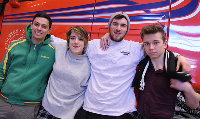 Utbyteseleverna från irländska Cork stortrivs i Övertorneå