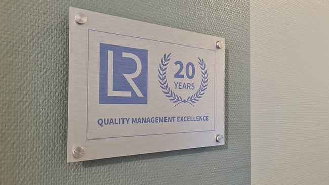 Pitkäaikainen laadun kehittämistyömme huomioitiin